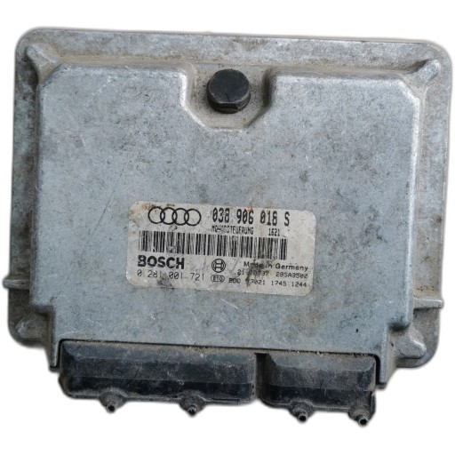 AUDI A4 control unit of the engine computer 1.9 TDI 038906018S 0281001721 28SA3502