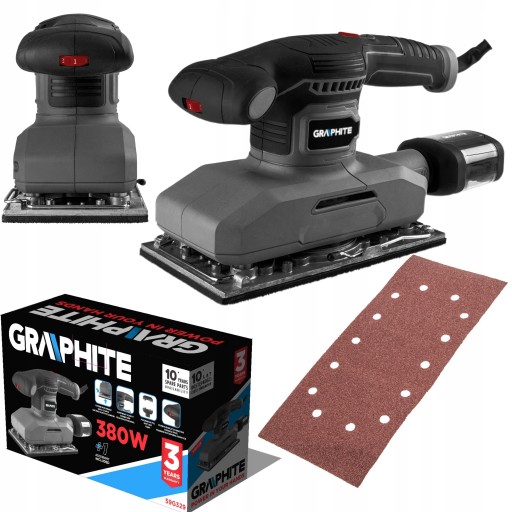 GRAPHITE орбітальна шліфувальна машина 380 Вт 115x230 мм