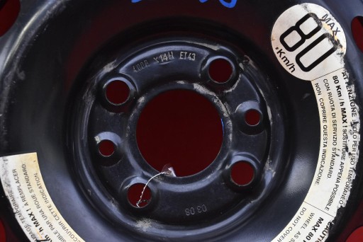 wheel spare spare tyre 14" 135/80 PIRELLI ALFA ROMEO MITO