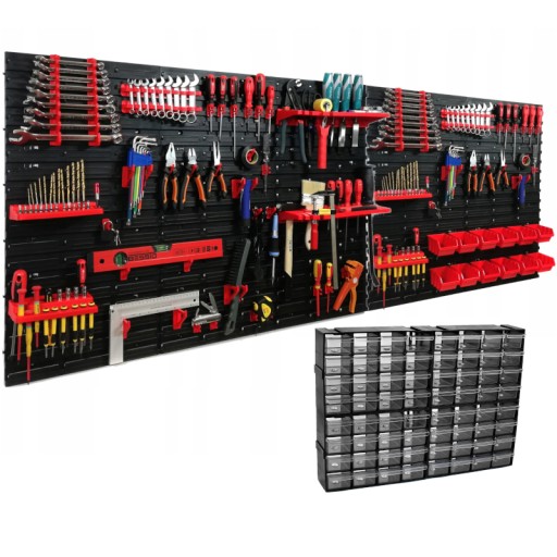 ІНСТРУМЕНТАЛЬНА ДОШКА 200х80см МОДУЛЬНІ ЯЩИКИ