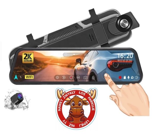 СЕНСОРНИЙ ВІДЕОРЕГІСТРАТОР ВІДЕОРЕГІСТРАТОР КАМЕРА ЗАДНЬОГО ХОДУ РЕГІСТРАТОР ПЕРЕДНЄ ЗАДНЄ МенюPL