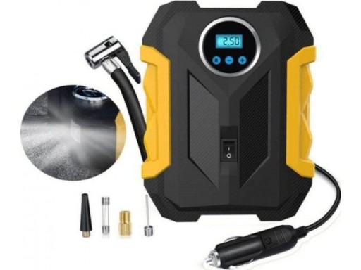 Автомобильный компрессор насос компрессор 12V LED LCD