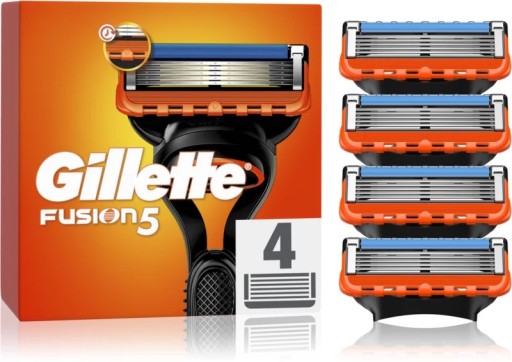 Gillette Fusion5 Fusion wymienne ostrza do maszynki do golenia 4szt