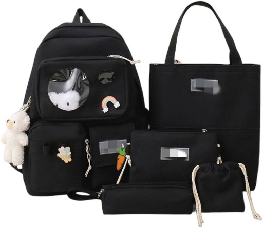 Багатокамерний шкільний рюкзак MPMAX чорний