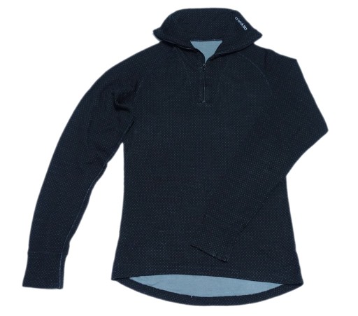 DEVOLD teplá golfová blúzka ZIP 80% VLNA MERINO WOOL 2 VRSTVY hrubšia M