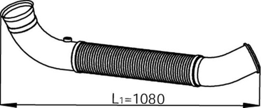 DIN68505 - ВЫХЛОПНАЯ ТРУБА.SCANIA R, P КОНЕЦ DINEX