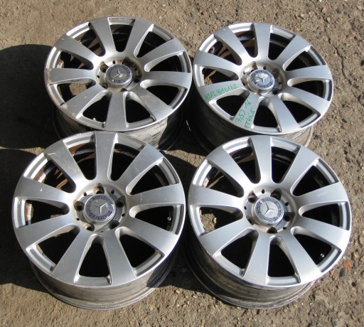 MERCEDES W212 discs aluminium 7,5J x 16 ET45,5 KOMPLET A2124010102