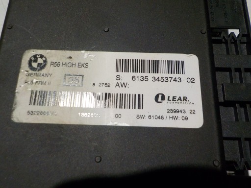 MINI R56 Module Lumières 6135 3453743-02 3453743