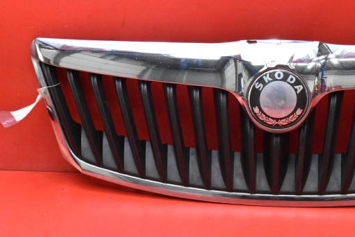 front PREKLADgrill black CHROM 1Z0853651C SKODA OCTAVIA 2 II 08-13