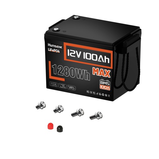 Аккумулятор lifepo4 12в 100ач с bms, легкий, необслуживаемый, замена агм/геля