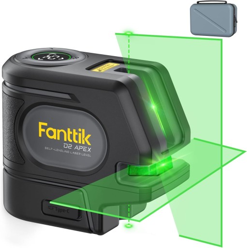 Fanttik D2 APEX Laser Level with Plumb Points, 100 ft SelfLeveling
