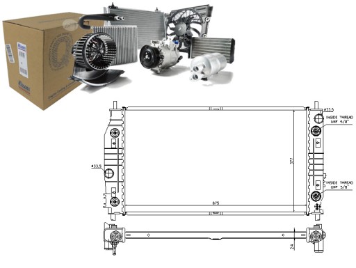 NIS69016/RS7 - РАДИАТОР ДВИГАТЕЛЯ NISSENS NIS, 69016