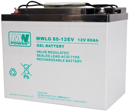 Акумуляторна батарея gel-vrla mwpower mwlg 80ah 12v mwlg80-12ev mwlg80