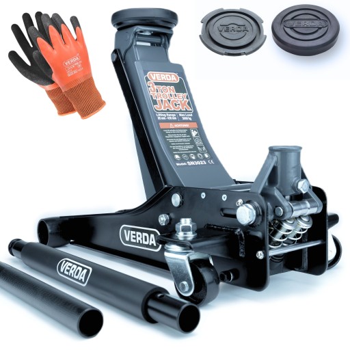 НИЗКИЙ АВТОМОБИЛЬНЫЙ ДОМКРАТ ŻABA 3T 2-ПОРШНЕВЫЙ ДВУХПОРШНЕВОЙ