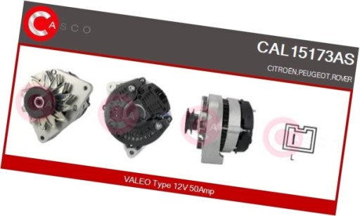 CASCAL15173AS/RS7 - Генератор 12v 50a - casco cal15173as