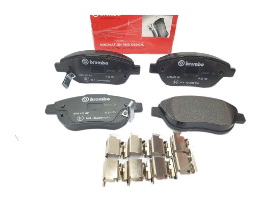 23 153 - ГАЛЬМІВНІ КОЛОДКИ ПЕРЕДНІ BREMBO FIAT 500L 2012-