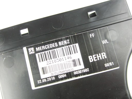Klima spod SITZ links Mercedes W221 Lift
