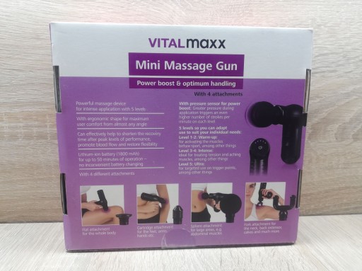 Masażer VitalMaxx Mini Massage Gun 14925696892