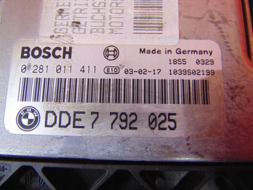 BMW 3 E46 2.0 D M47T Centralina computer Motore 0281011411 7792025