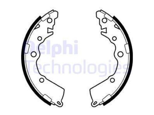 Delphi ls2068 Комплект гальмівних колодок