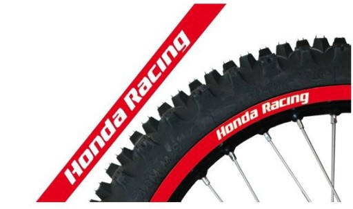 Полоски (наклейки) для оклейки колес Honda Racing