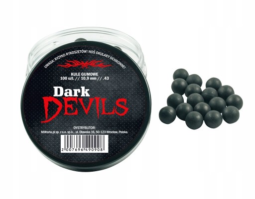 М'ячі гумові ТМ Dark Devils 0.43'' 100 шт