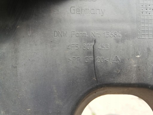 bumper bracket left rear part AUDI A6 C6 4F5807453