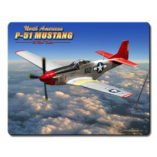 Вывеска 30x38, P - 51 Mustang, США хит подарок