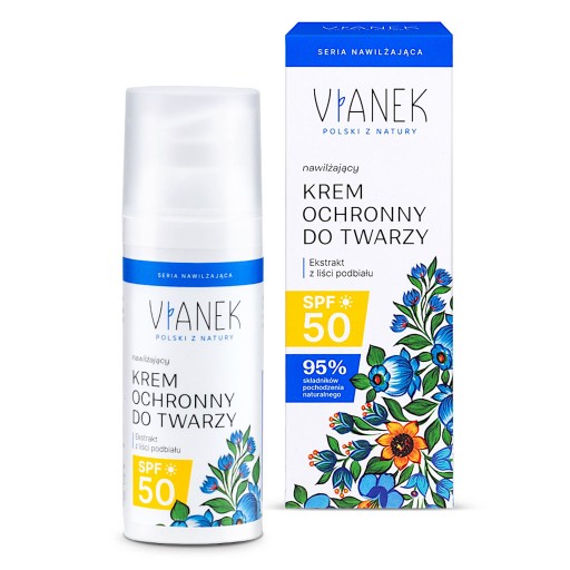 VIANEK Hydratačný ochranný krém na tvár UV 50 SPF na deň 50 ml