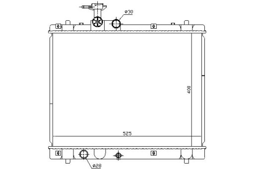 641758/NIS - Радиатор двигателя nissan suzuki swift iv 1.2/1.6