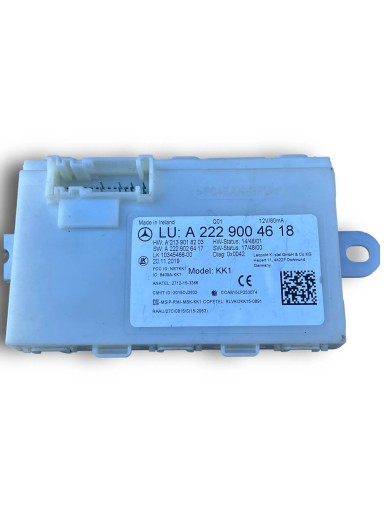 MERCEDES E KLASA W213 Bedienteil KEYLESS 2229004618 !M