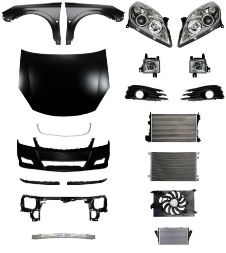 2468 - Opel Vectra 05-08 Ремінь бампера Капот Крило