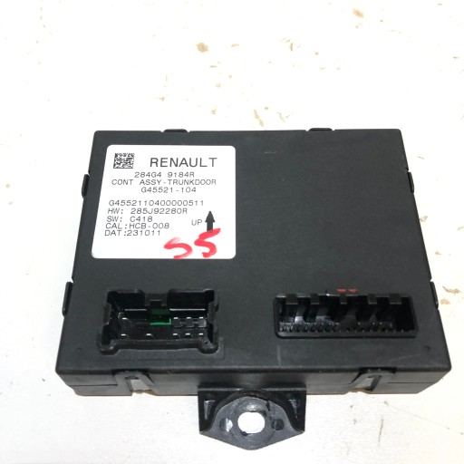 Модуль контроллера крышки багажника renault spicy v e-tech 284g49184r