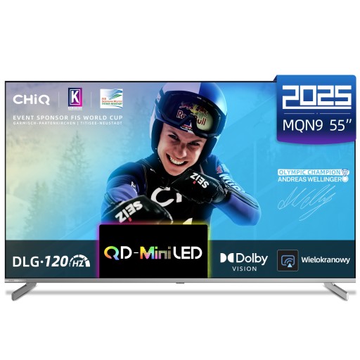 Telewizor CHiQ M55QN9G 55 cali 4K Mini Qled Google 5.0 Memc 60Hz Dlg 120Hz