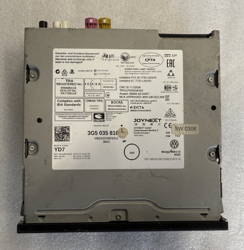3G5035816L 3G5 - Мультимедійний рідер навігація vw 3g5035816l.....