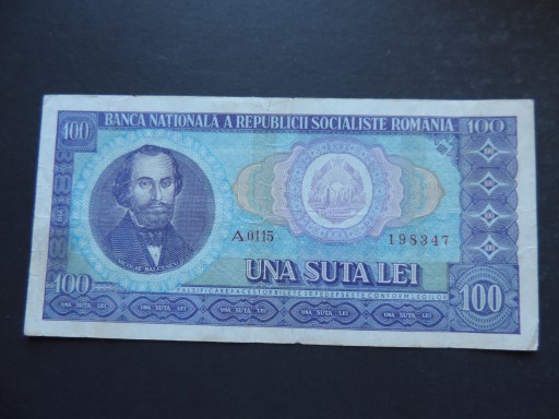 RUMUNIA 100 LEI 1966