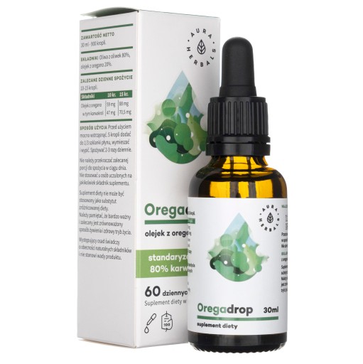 AURA HERBALS OREGADROP OLEJ Z OREGANA 30 ML Imunita