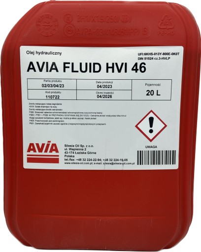 Масло Силезия Hydratec HVi 46