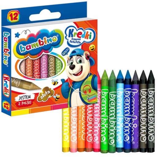 Воскові олівці Bambino 12 шт.