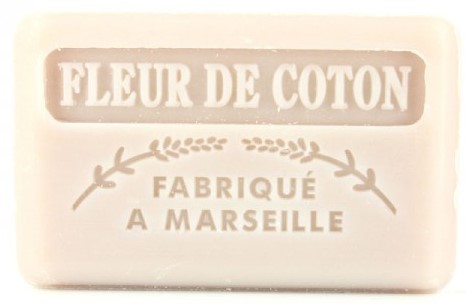 Jemné francúzske mydlo Marseille FLEUR DE COTON KVET BAVLNA 125 g