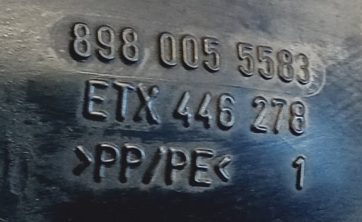 cijev zračna cijev 8980055583 OPEL ZAFIRA B ASTRA H 1.7 CDTI