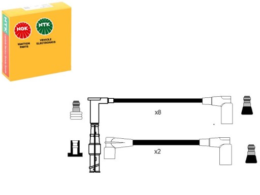 0747 - Комплект кабелів запалювання mercedes sl r129 5.0 09.89-10.01 ngk