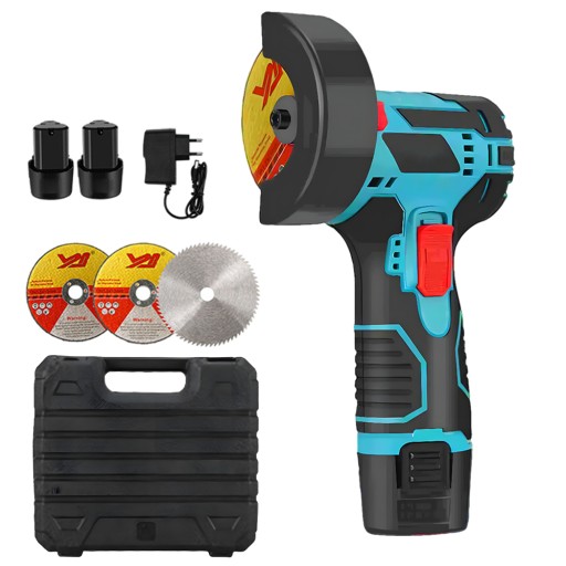 ПОРТАТИВНАЯ МИНИ-УГЛОВАЯ ШЛИФОВАЛЬНАЯ МАШИНА АККУМУЛЯТОРНАЯ 2x 18500 ОБ/МИН 3 ДИСКОВ