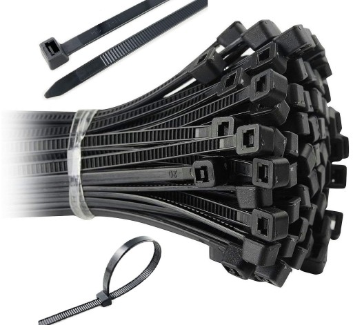 ЗАЖИМИ КАБЕЛЬНІ СОЖИВКИ CAP TIES ЧОРНІ CAP TIES 4,8X500 мм x100