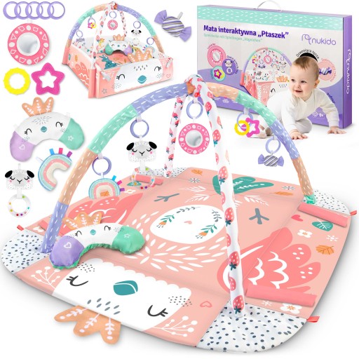 3в1 Розвиваючий килимок для дітей Інтерактив