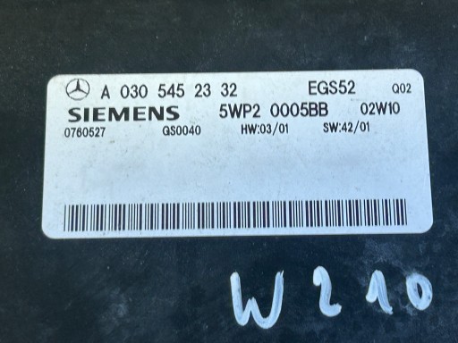 MERCEDES W210 2,2 CDI computer control unit gearboxes of the gear