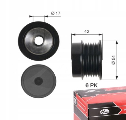 OAP7035 - Ворота шків генератора для saab 9-3 1.9