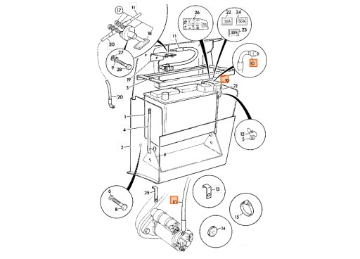 КАБЕЛЬ БАТАРЕИ 718/56127 JCB 3CX 4CX