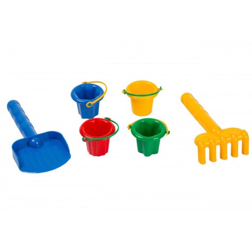 Лопата + граблі з відрами