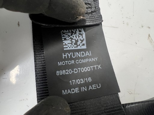 Hyundai Tucson III Gurten Sicherheits rechts heck DO REGENERACJI
